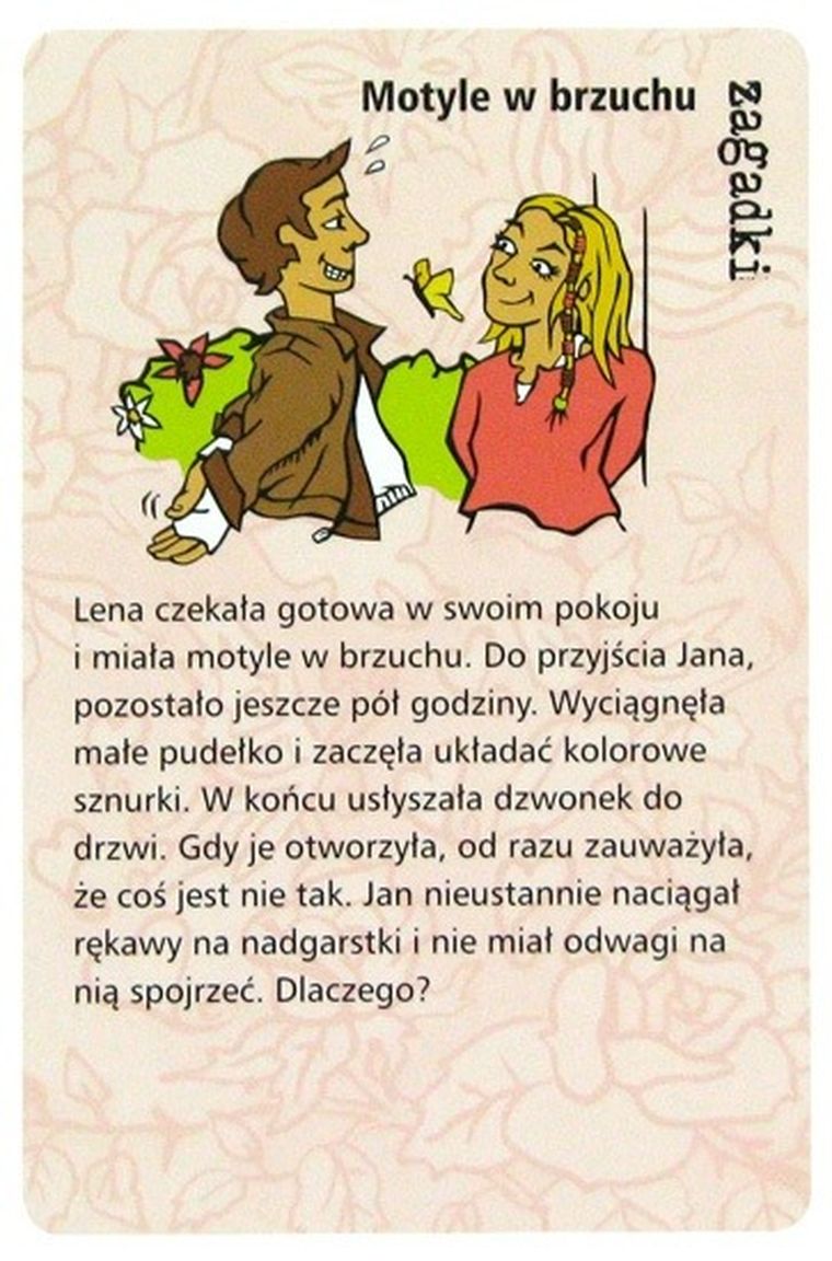 Różowe historie, 50 magicznych zagadek tylko dla dziewczyn, gra karciana