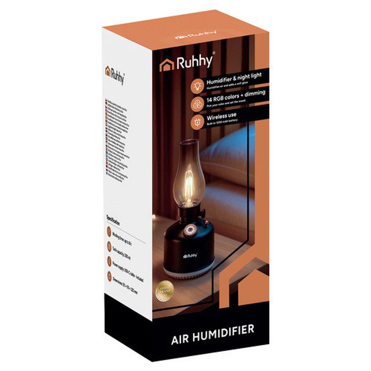 Ruhhy, Aive, nawilżacz powietrza, lampka nocna