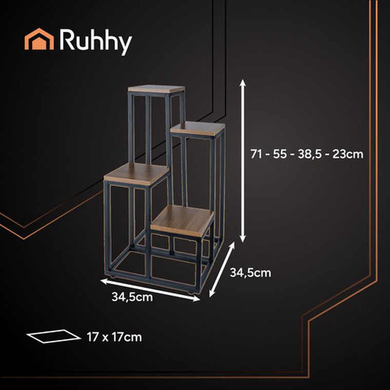 Ruhhy, kwietnik stojący, 69 cm