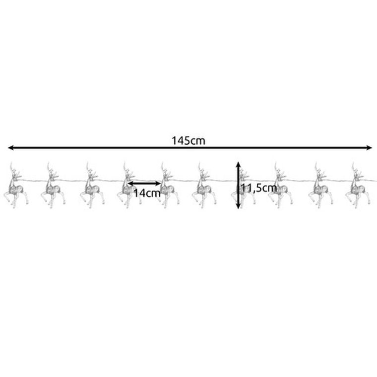 Ruhhy, lampki świąteczne, renifery