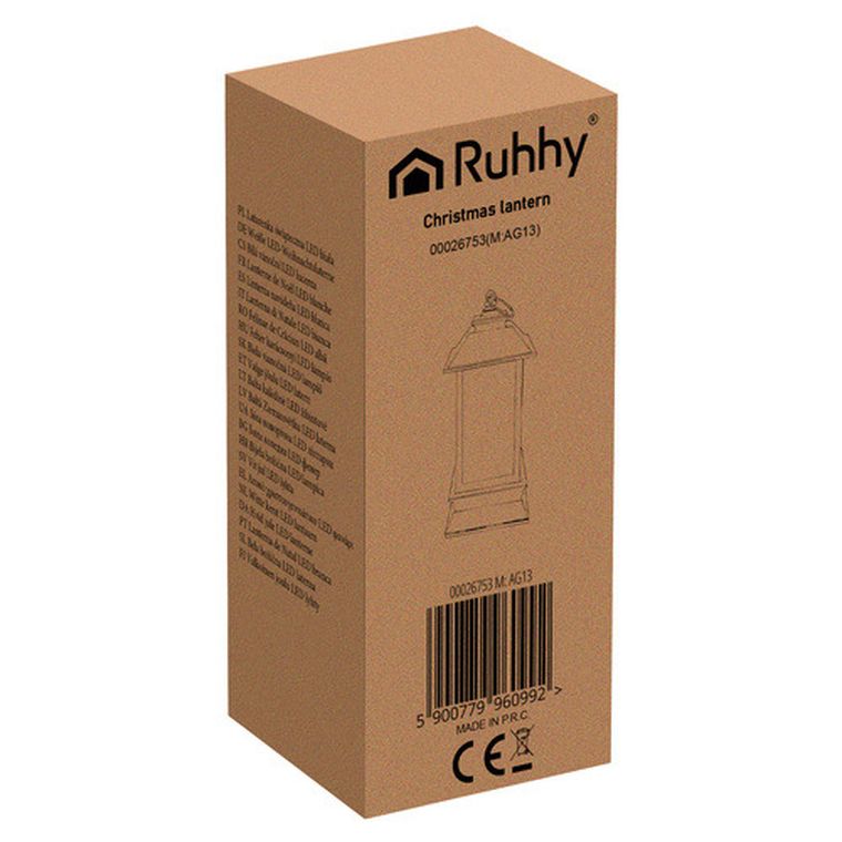 Ruhhy, latarenka świąteczna LED, biała