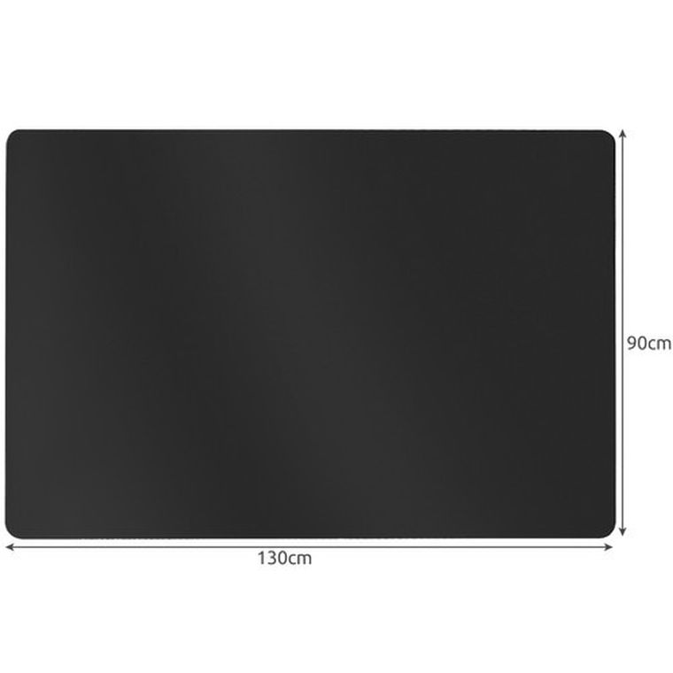 Ruhhy, mata ochronna pod krzesło, czarna, 90-130 cm