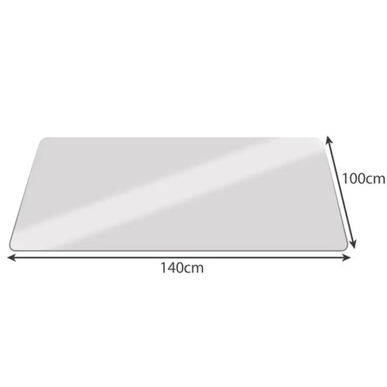 Ruhhy, mata ochronna pod krzesło, melczna, 100-140 cm