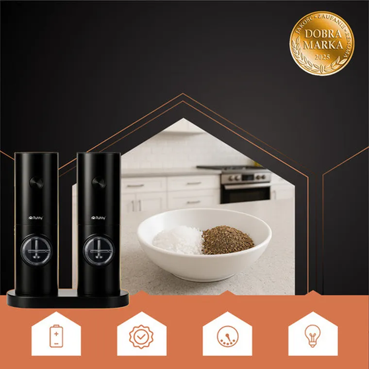 Ruhhy, młynek elektryczny, 2 szt.