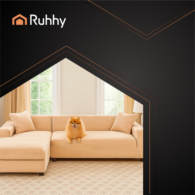 Ruhhy, pokrowiec na kanapę, beżowy, 190-230 cm