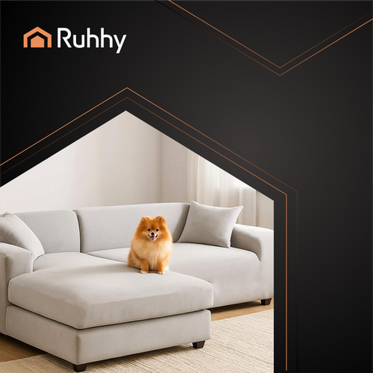 Ruhhy, pokrowiec na kanapę, jasny szary, 190-230 cm