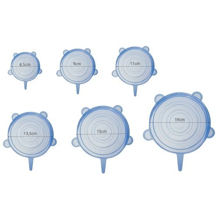 Ruhhy, pokrywki silikonowe, 6 szt.