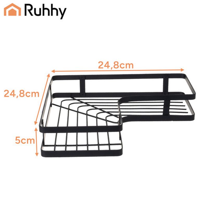 Ruhhy, półka łazienkowa, narożna, 2 szt.