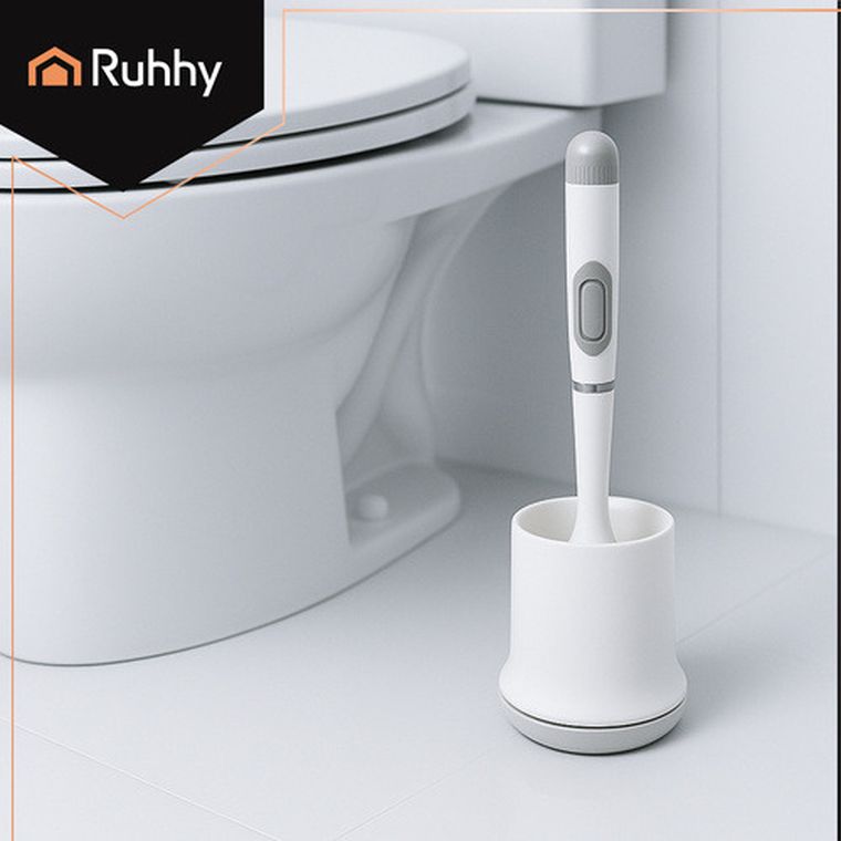 Ruhhy, szczotka silikonowa, do łazienki, biała, 25881