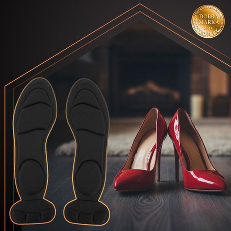 Ruhhy, wkładki do butów na obcasie, czarne, 26482