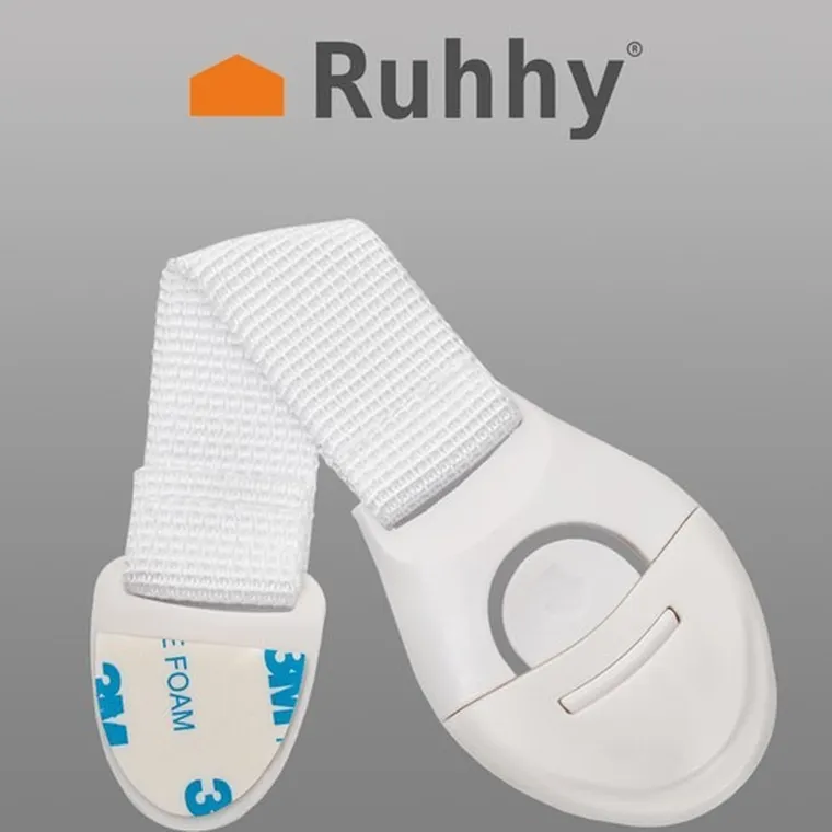 Ruhhy, zabezpieczenie, blokada do szafek, białe, 10 szt.