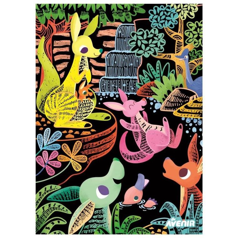 Russell, wydrapywanka koala I kangury, zestaw kreatywny