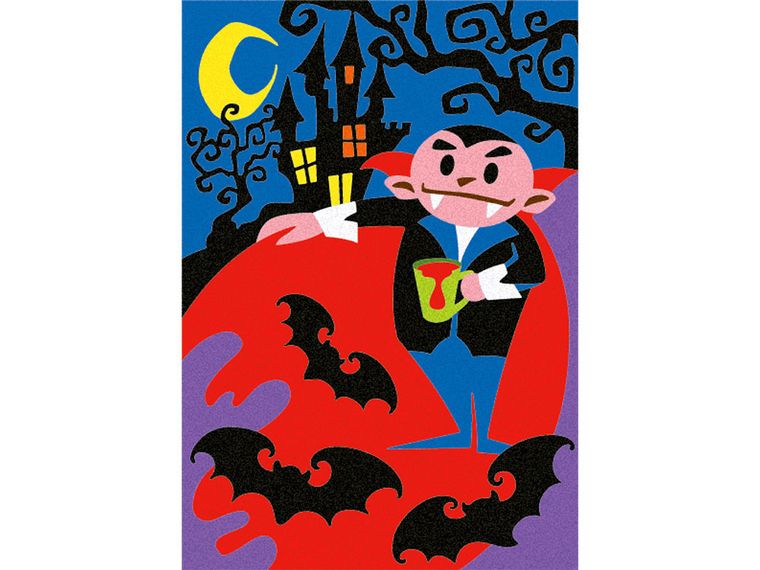 Sabbiarelli, album do kolorowania magicznym piaskiem, potwory