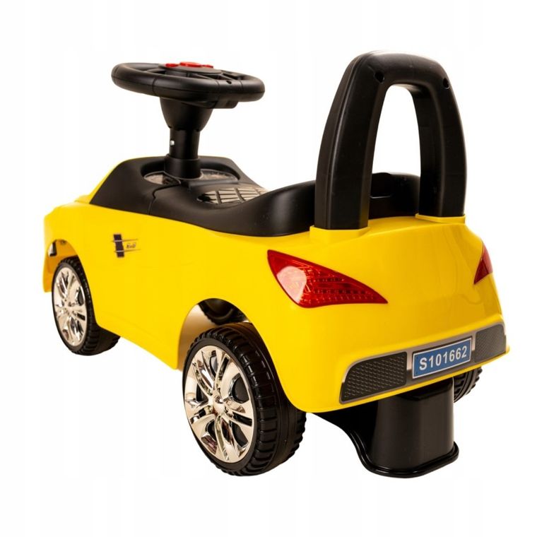 Sabi Toys, odpychacz, jeździk, żółty