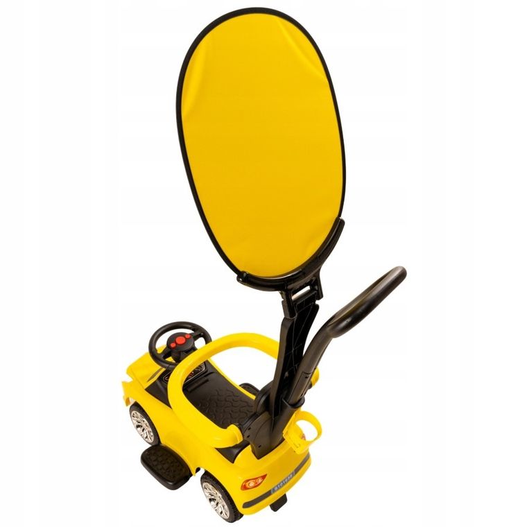 Sabi Toys, odpychacz z daszkiem, jeździk, żółty