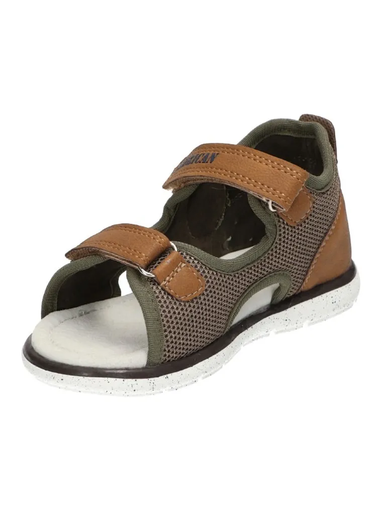 Sandały chłopięce, khaki, American Club
