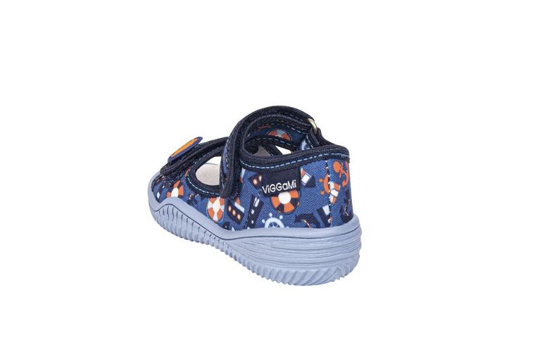 Sandały chłopięce, niebieskie, skórzana wkładka, Tomek, Vi-GGa-Mi