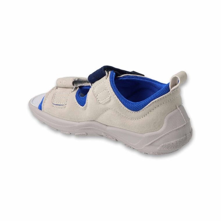 Sandały chłopięce, szaro-niebieskie, Befado