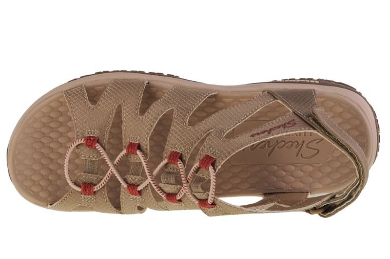 Sandały damskie, beżowe, Skechers Lomell - Everchanging