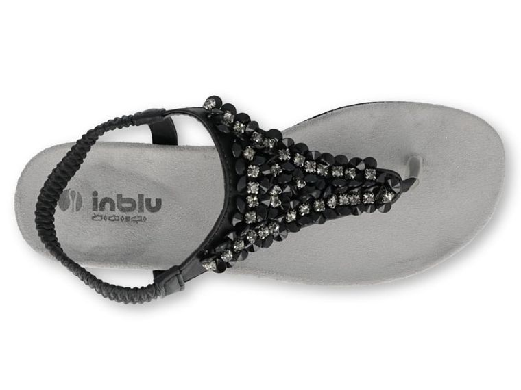 Sandały damskie, czarne, Inblu