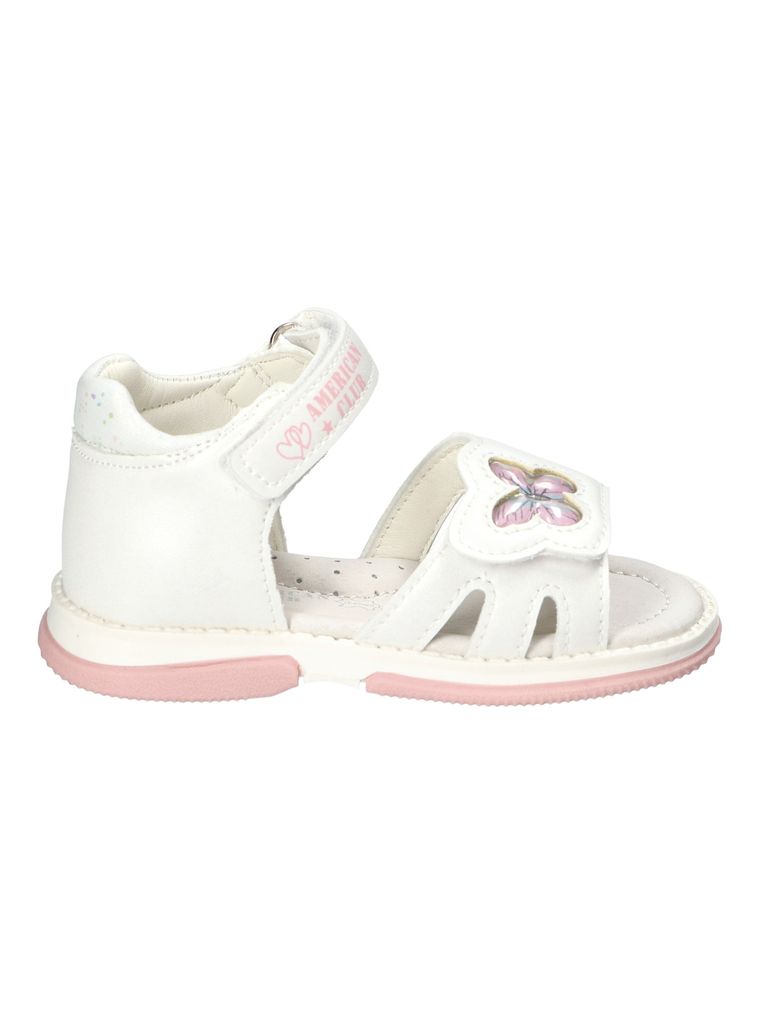Sandały dziewczęce, białe, American Club