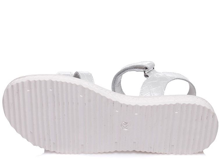 Sandały dziewczęce, białe, Weestep