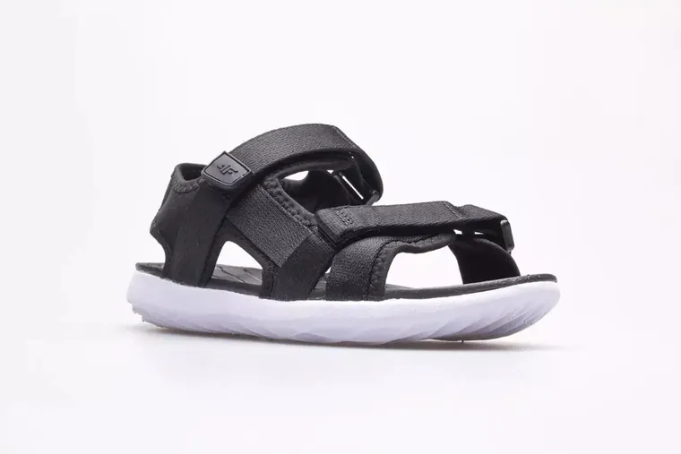 Sandały dziewczęce, czarne, 4F