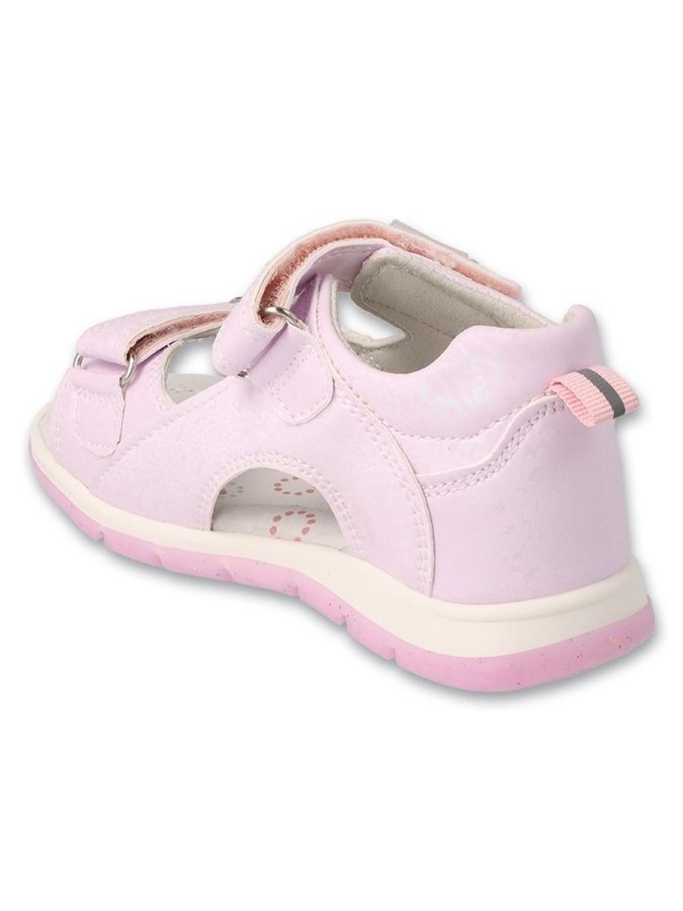 Sandały dziewczęce, fioletowe, skórzana wkładka, Befado