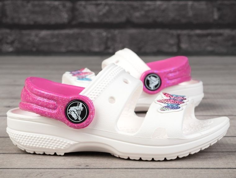Sandały dziewczęce, mix, Crocs Classic Embellished