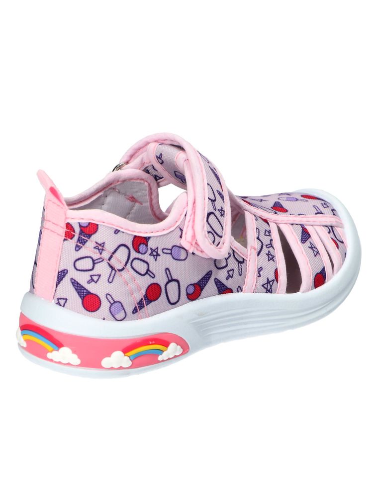 Sandały dziewczęce, różowe, American Club