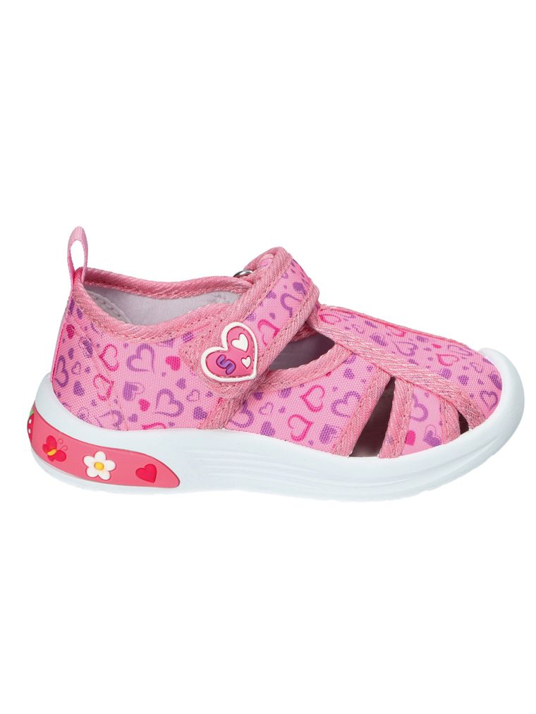 Sandały dziewczęce, różowe, American Club