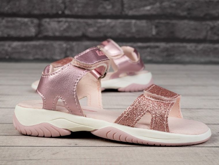 Sandały dziewczęce, różowe, Lotto Isaluba