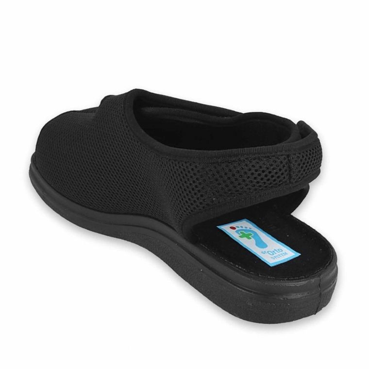 Sandały męskie, zdrowotne, czarne, Dr Orto