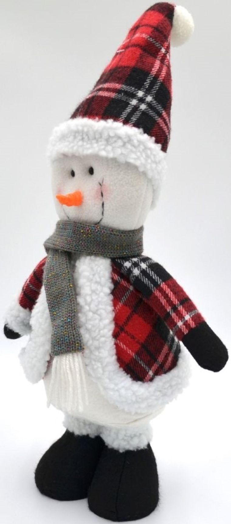 Saska Garden, bałwanek dekoracyjny, czerwony, 50 cm