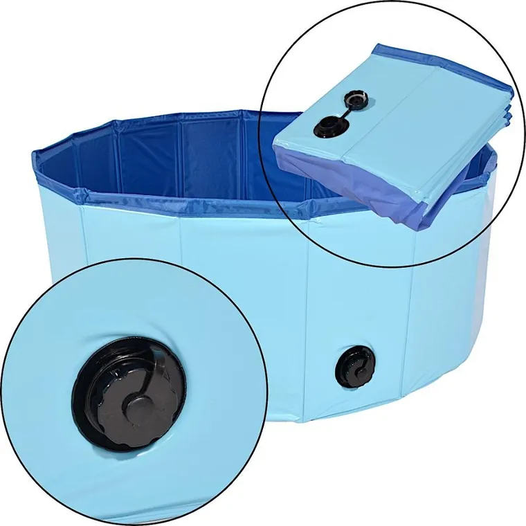 Saska Garden, basen ogrodowy dla psa, składany, 80-30 cm