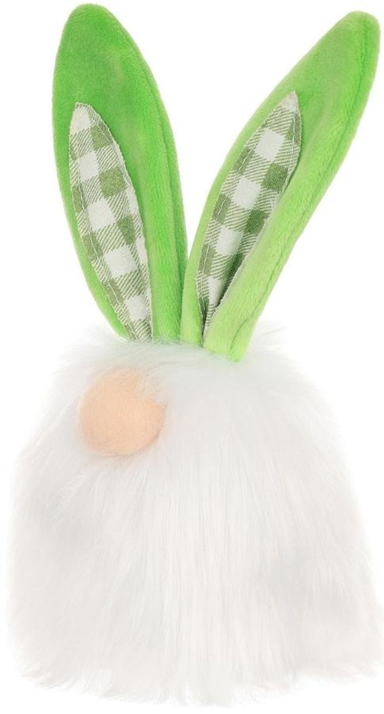 Saska Garden, dekoracja wiosenna, zajączek, zielony, 18 cm