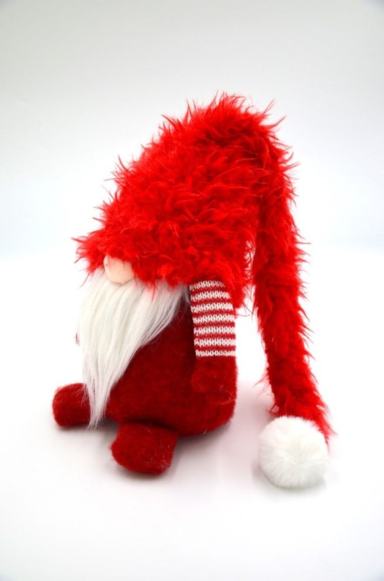 Saska Garden, duży skrzat z futrzaną czapą, 20-18-86 cm