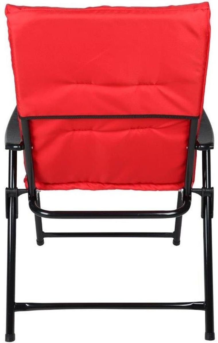 Saska Garden, krzesło ogrodowe, składane, czerwone, 59-66-45/90 cm