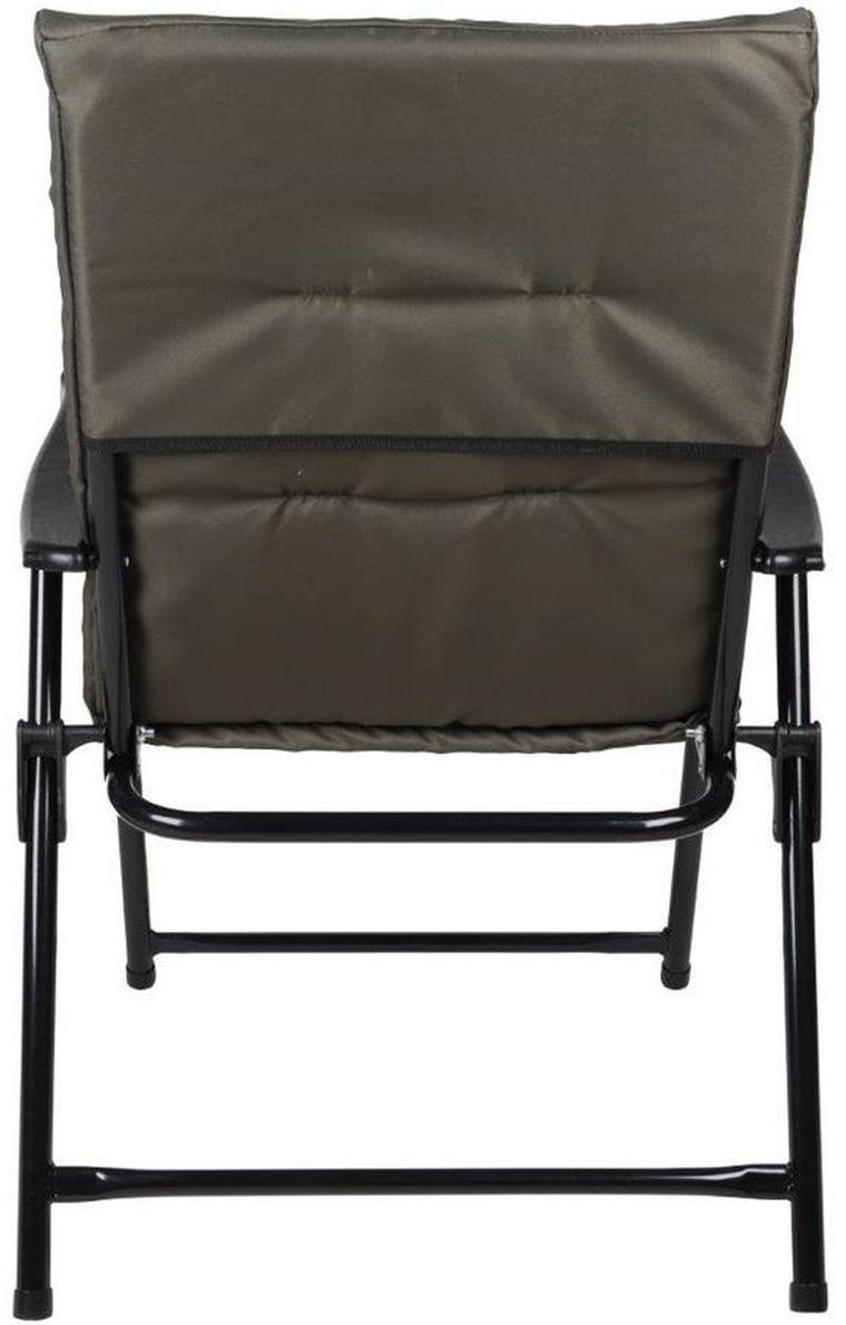 Saska Garden, krzesło ogrodowe składane, szare, 59-66-45/90 cm