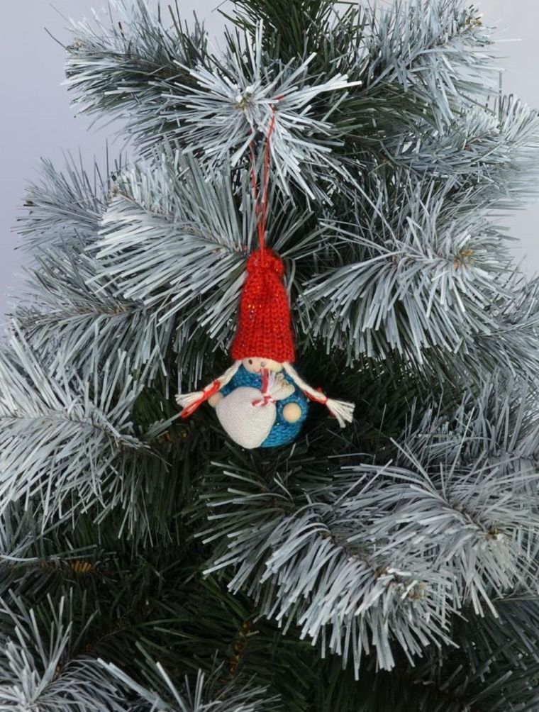 Saska Garden, laleczka dekoracyjna z woreczkiem, niebieska