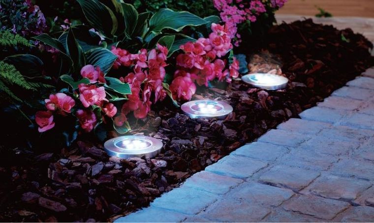 Saska Garden, lampa solarna, 4 LED, 4 szt.