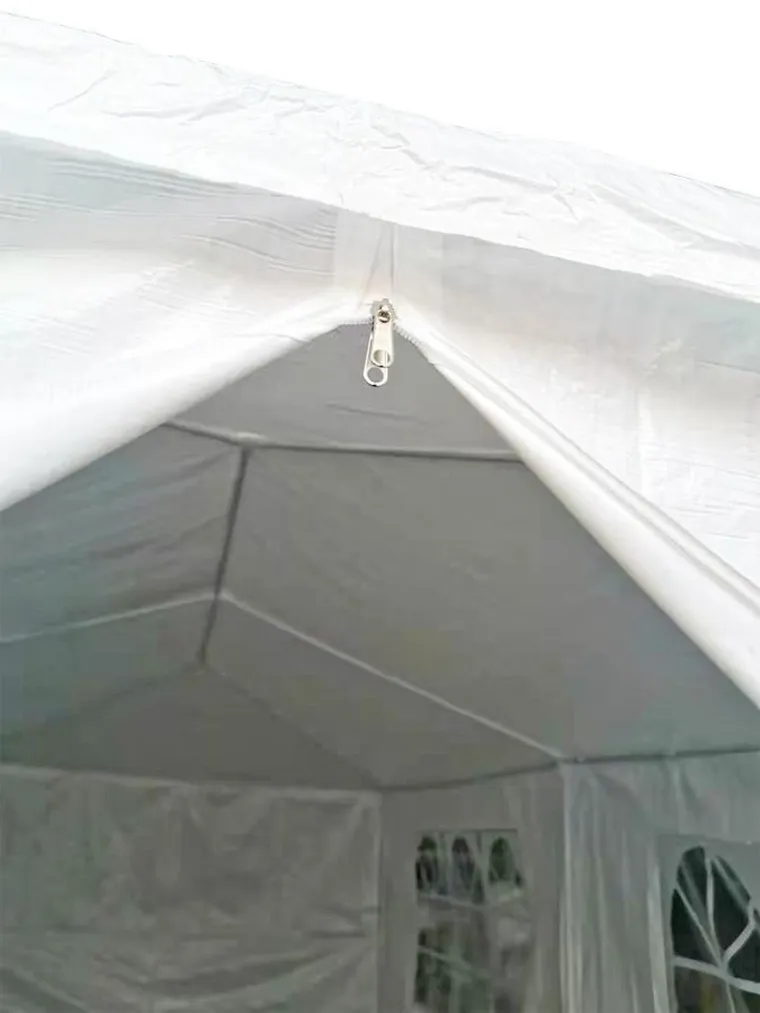 Saska Garden, namiot ogrodowy cateringowy PE, biały, 6-3m + 6 ścianek