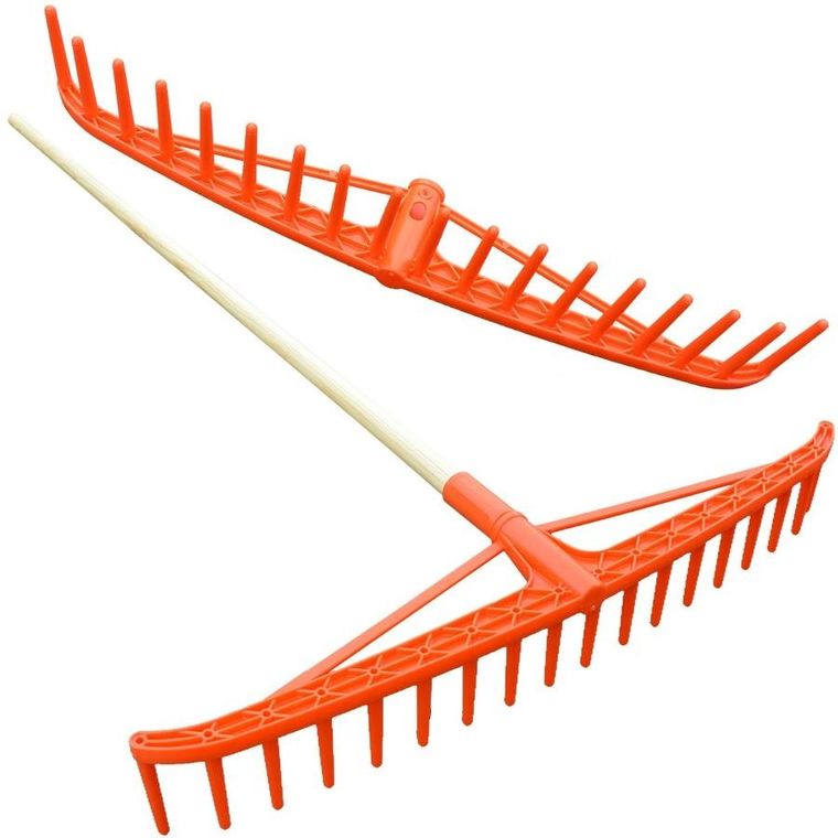 Saska Garden, Pro, grabie ogrodowe do siana, pomarańczowe