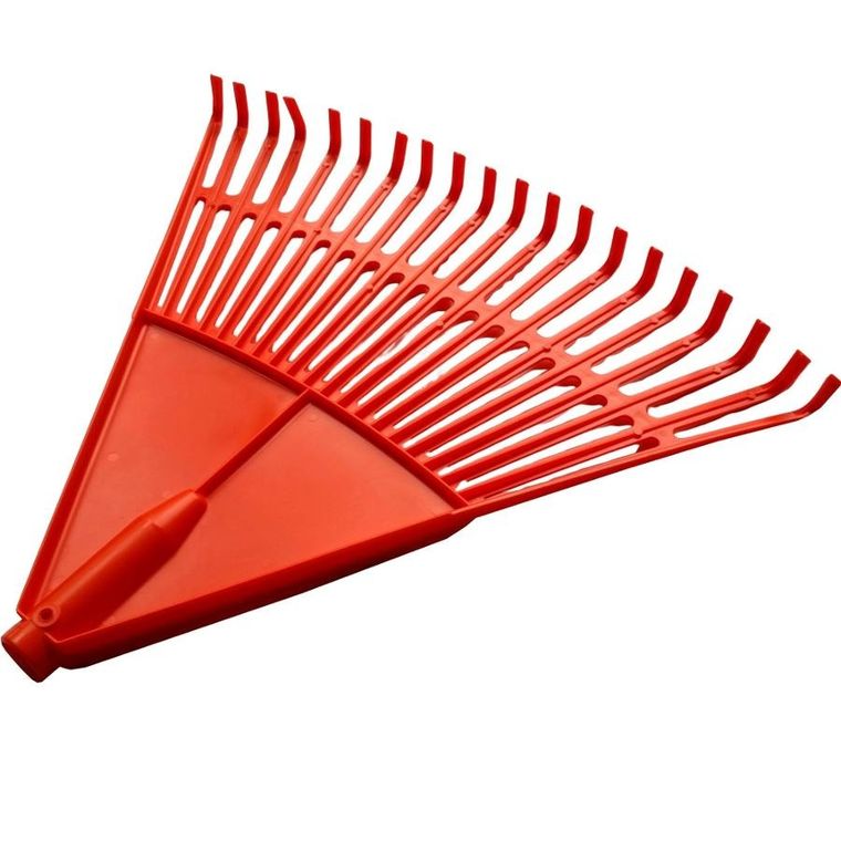 Saska Garden, Retro, grabie ogrodowe do liści, pomarańczowe, L