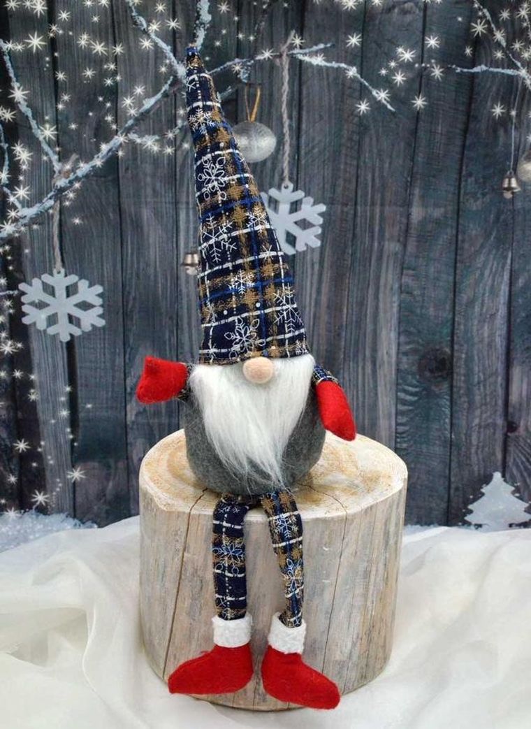 Saska Garden, skrzat dekoracyjny, krata granatowa, 30+20 cm