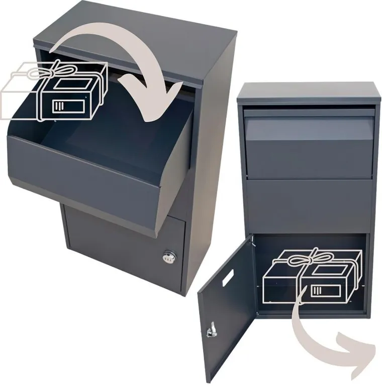 Saska Garden, skrzynka na przesyłki kurierskie, stojąca, 23-41-75 cm