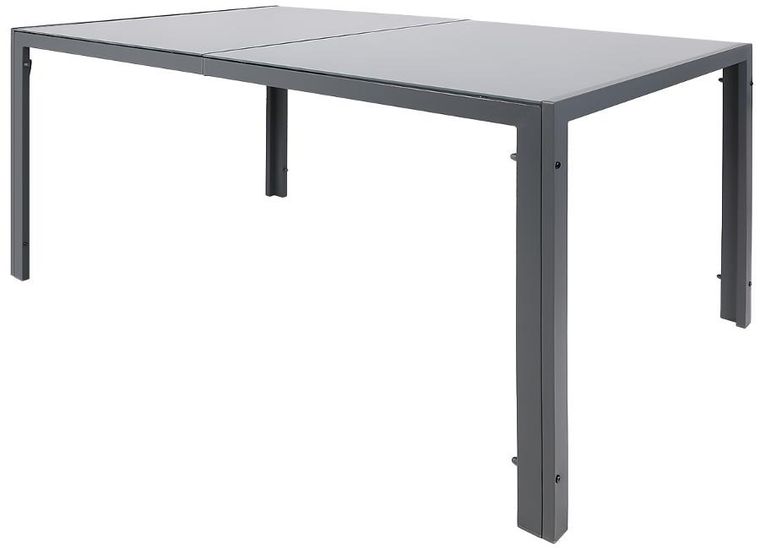 Saska Garden, stół ogrodowy, ciemny szary, 150-90-73 cm