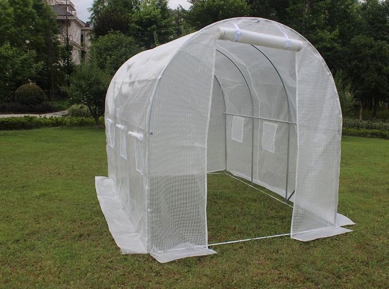 Saska Garden, tunel ogrodowy, biały, 200-300-200 cm