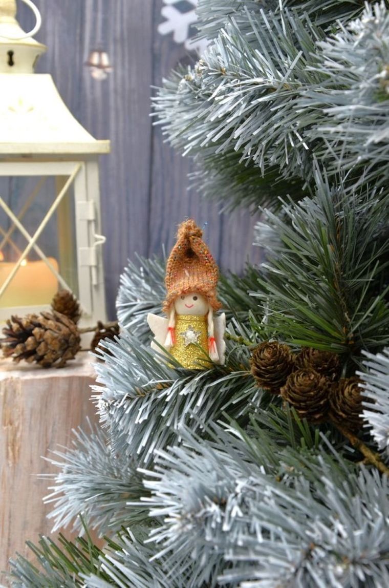 Saska Garden, zawieszka aniołek, złoty, 7 cm