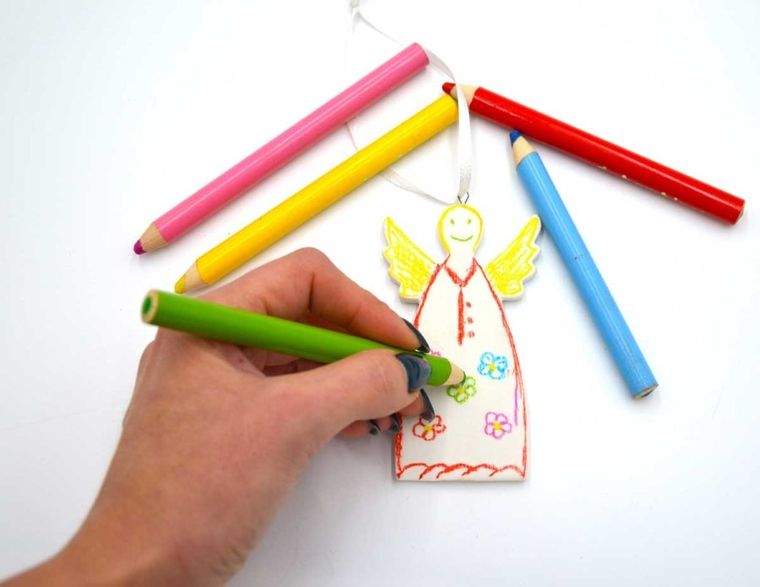 Saska Garden, zestaw dwóch zawieszek aniołków diy, 5-0.5-10.5 cm